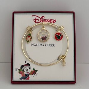 Disney Holiday Bracelet with Red and Green Mickey Charms
